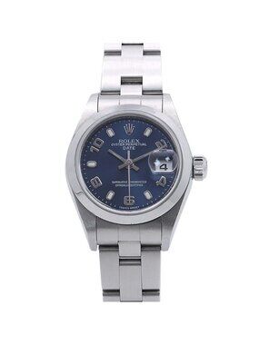 Rolex Oyster Perpetual Date P Number Watch Blue Dial Tobi Arabia